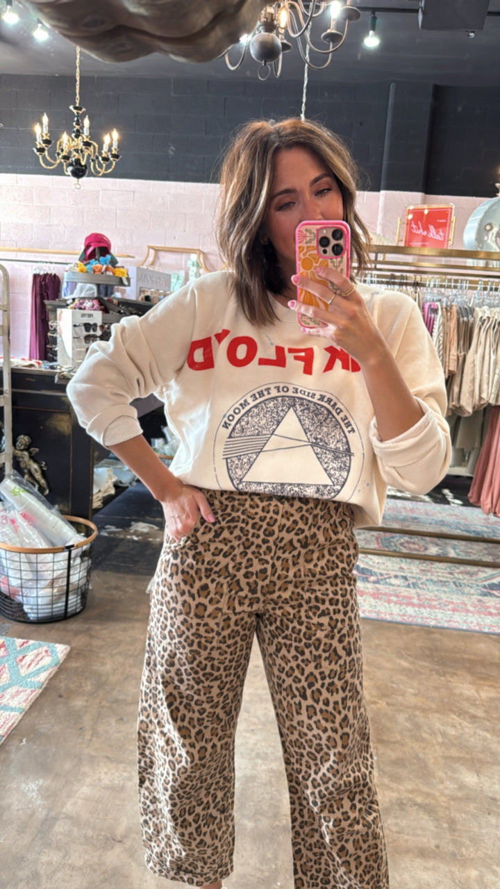 Daydreamer | Pink Floyd Dark Side Vintage Sweatshirt - Dirty White