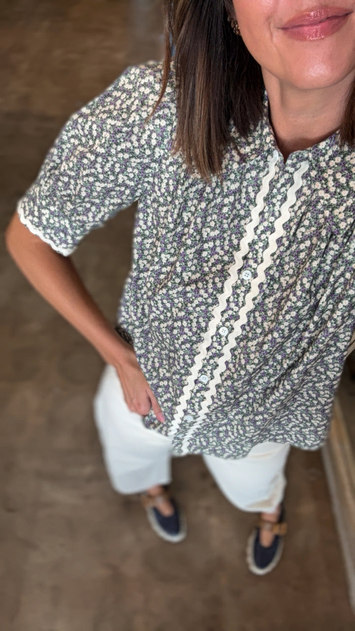 Sundays | Klariza Shirt - Zinnia Bloom