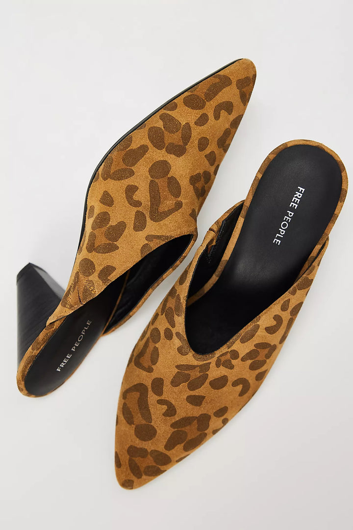 Free People | Stellar Mule - Spotted Leopard Suede