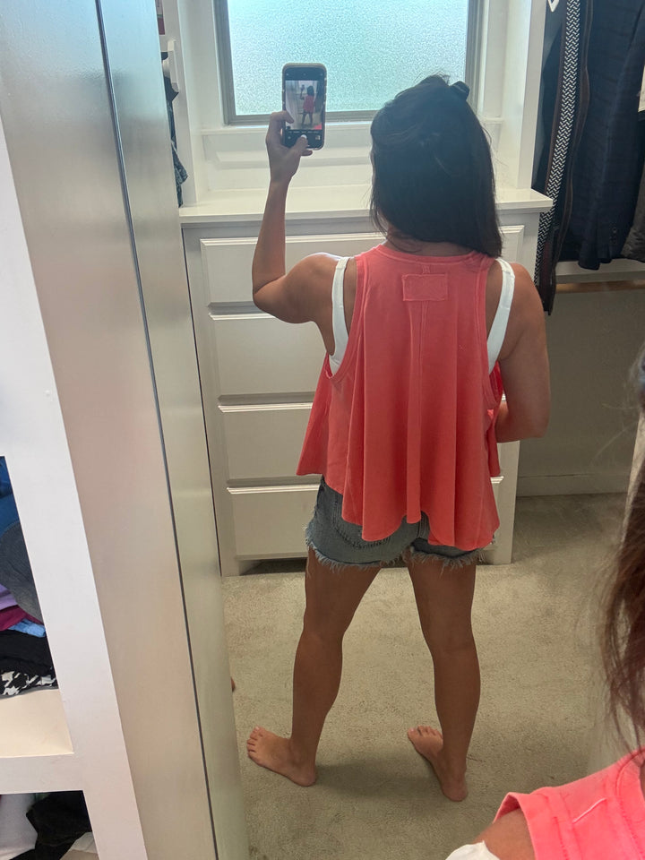 We The Free People  | Hialeah Tee- Radiant Watermelon
