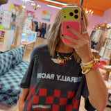 Daydreamer | Yonkers Speedway Cropped OS Tee -Vintage Black