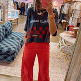 Daydreamer | Yonkers Speedway Cropped OS Tee -Vintage Black
