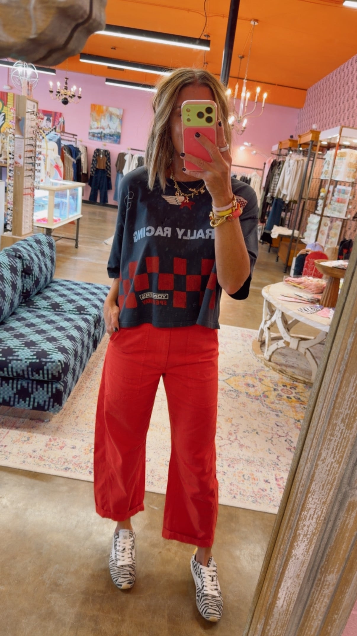 Daydreamer | Yonkers Speedway Cropped OS Tee -Vintage Black