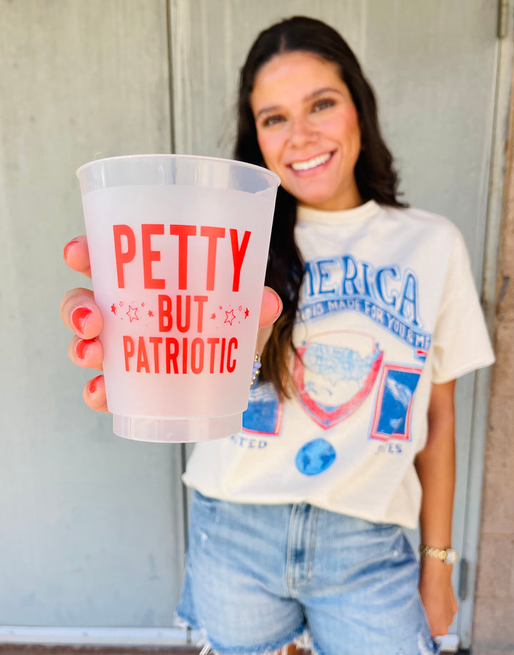 Petty but Patriotic Frosted Cups | Set of 6