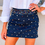 Show Me Your Mumu | Hollywood Skort - Precoius Gemstone Indigo