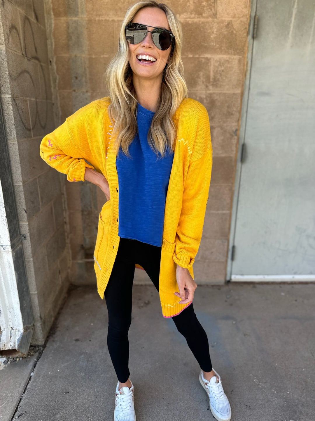 Kerri Rosenthal | Poppy Cardigan Smiley