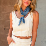 Jenni Earle | Heritage cotton bandana - “Be Brave”