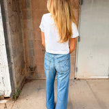 Perfect White Tee | Cher Ringspun Cotton Crew Tee - White
