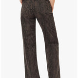 Habitual | Blaine Hight Waist Straight Jeans - Brown Snake Print