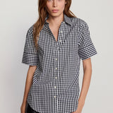 The Shirt | The Short Sleeve Shirt - Black/White Check