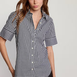 The Shirt | The Short Sleeve Shirt - Black/White Check
