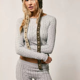 Free People | So Soft Seamless Modal Cable L/S - Heather Grey