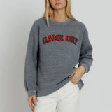 Sunny Somewhere | Red Game Day Oversized Crew