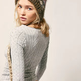 Free People | So Soft Seamless Modal Cable L/S - Heather Grey