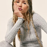 Free People | So Soft Seamless Modal Cable L/S - Heather Grey