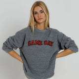 Sunny Somewhere | Red Game Day Oversized Crew