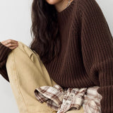 Free People | Low Tide Pullover - Chocolate