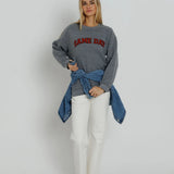 Sunny Somewhere | Red Game Day Oversized Crew