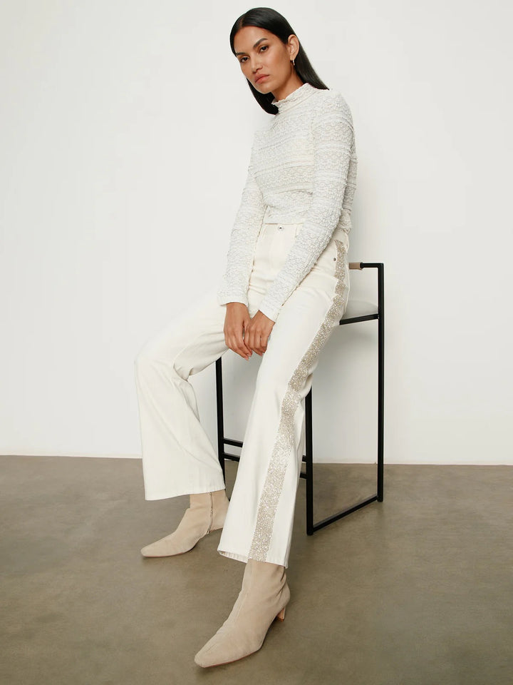 Sanctuary | Cadence Shimmer Stripe- Vanilla Creme