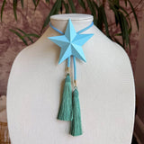 Rahya Jewelry Design | Lone Star Bolo Baby Blue with Baby Blue & Peacock Blue