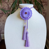 Rahya Jewelry Design | Concho Bolo - Sugar Purple with Lavender & Lavender