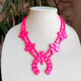 Rahya Jewelry Design | Night Bloom Necklace - Flamingo Pink