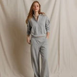 Perfect White Tee | Leni Pant - Heather Grey
