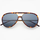 Freyrs | Shay Unisex Aviator Sunglasses - Tortoise/Solid Gray