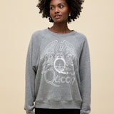 Daydreamer | Queen Crest Vintage Raglan Sweatshirt - Heather Grey