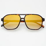 Freyrs | Billie Unisex Aviator Sunglasses - Tortoise/Gold Mirror