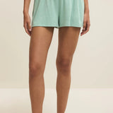Z Supply | Dawn Smocked Soft Knit Short - Crystal Green