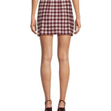 Lucy Paris | Andy Mini Knit Skirt - Plum Cream