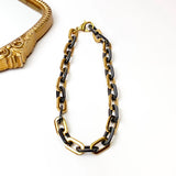 Elle Gage Necklace |Black and Gold