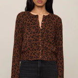 Z Supply | Medina Leopard Cardigan - Burnt Umber