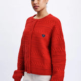 FRNCH | Daigoji Cardigan - Rouge
