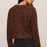 Z Supply | Medina Leopard Cardigan - Burnt Umber