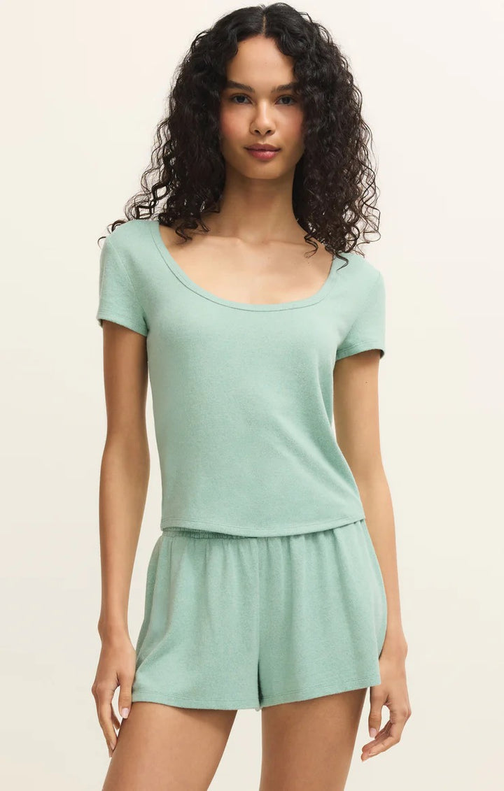 Z Supply | Flower Market Soft Knit Tee - Crystal Green