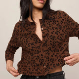 Z Supply | Medina Leopard Cardigan - Burnt Umber