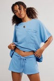 Free People | Staycation Sleep Short - Blissful Blue