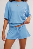 Free People | Staycation Sleep Short - Blissful Blue