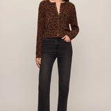 Z Supply | Medina Leopard Cardigan - Burnt Umber