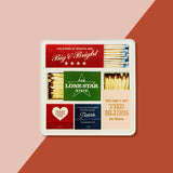 Texas Matchbook Coasters