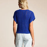 Z Supply | Ballast Crochet Cropped Sweater - Nautical