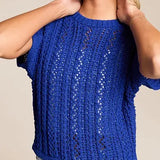 Z Supply | Ballast Crochet Cropped Sweater - Nautical