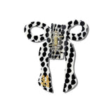 Solar Eclipse | Hand-painted Polka Dot Coquette Bow Claw Hair Clip