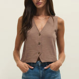 Z Supply | Noelle Textured Tank Top - Milk Shake