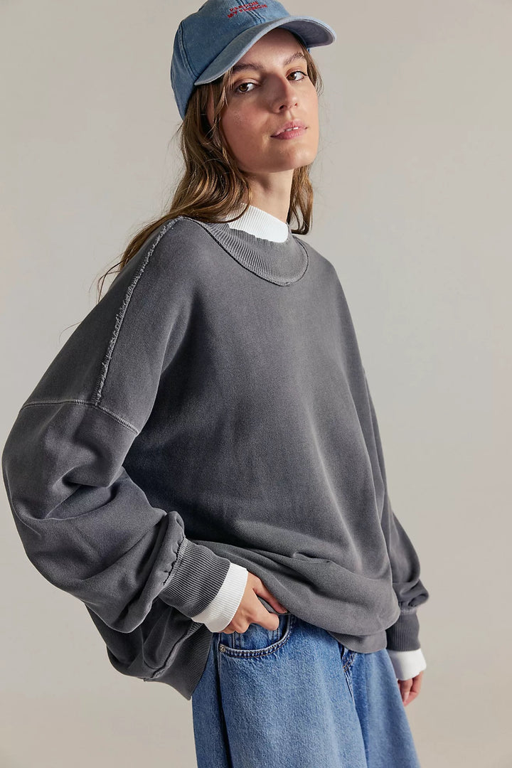 We The Free Palm Springs Pullover - Washed Black