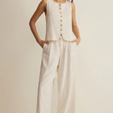 Z Supply | Roman Linen Vest - Cloud