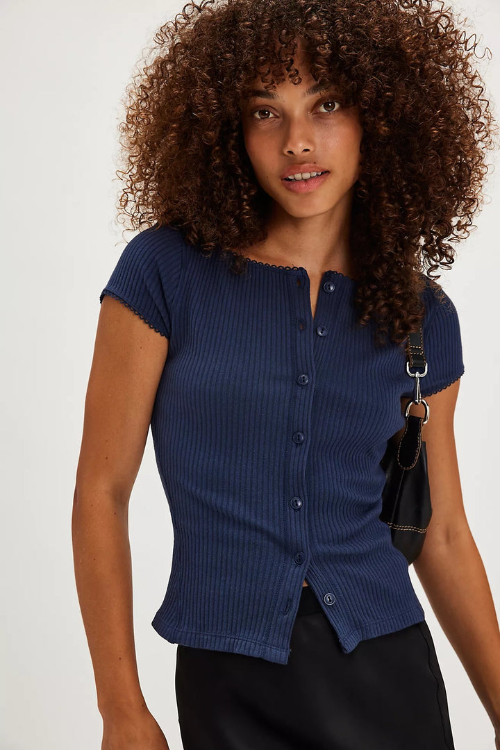 Free People| Most Wanted Cardi - Navy