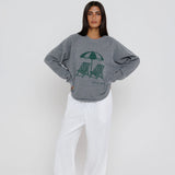 Sunny Somewhere | Out Of Office Raglan Sweatshirt - Heather Grey